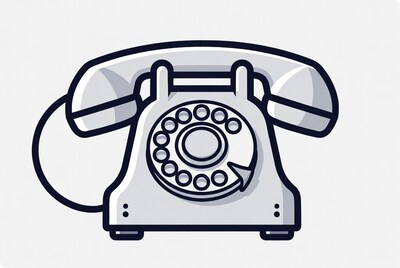 Rotary Phone Illustration