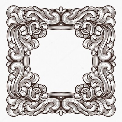Ornate Vintage Frame Illustration