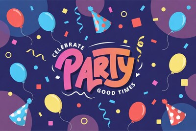 Celebrate Party Good Times Illustration