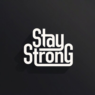 Stay Strong text graphic