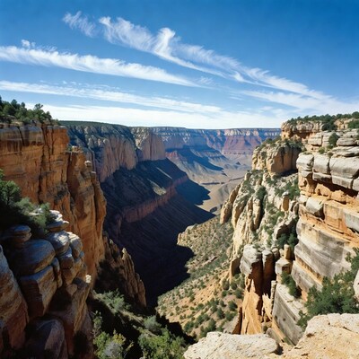 Grand Canyon vast red rock cliffs
