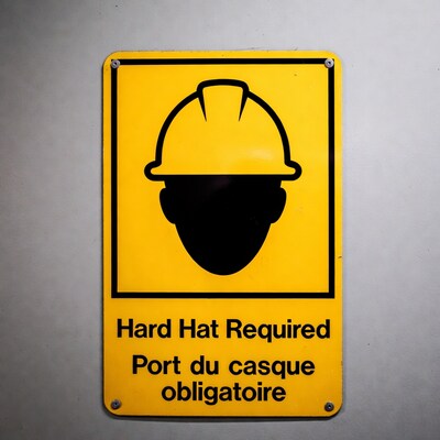 Hard Hat Required Safety Sign