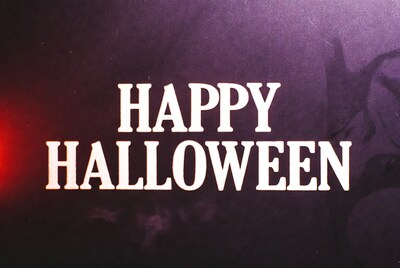 Happy Halloween Text Graphic