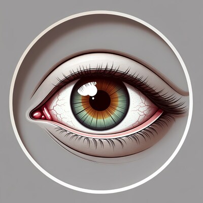 Detailed Green Eye Illustration