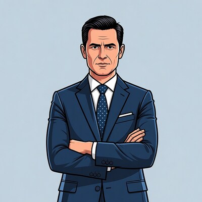 Man in suit with arms crossed