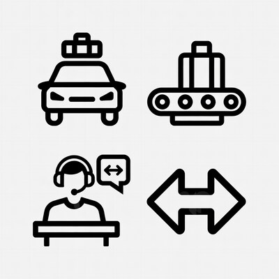 Travel and Support Line Icons
