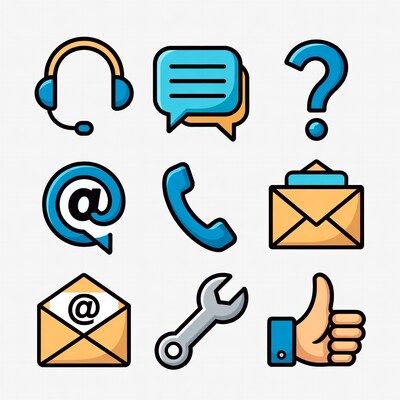Customer Support Icons Set