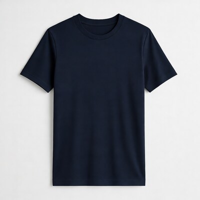 Navy Blue T-Shirt Isolated