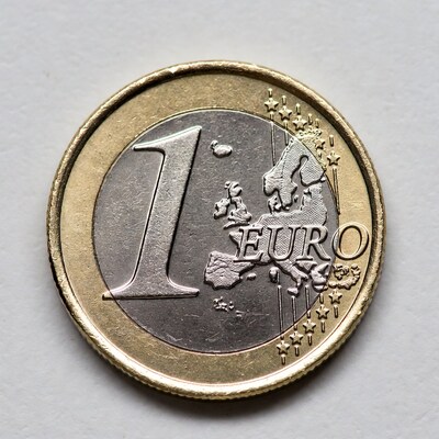 One Euro Coin Close Up