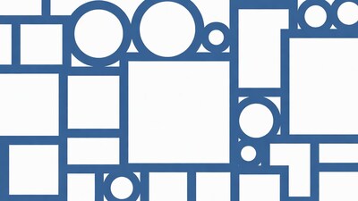 Blue geometric pattern with circles