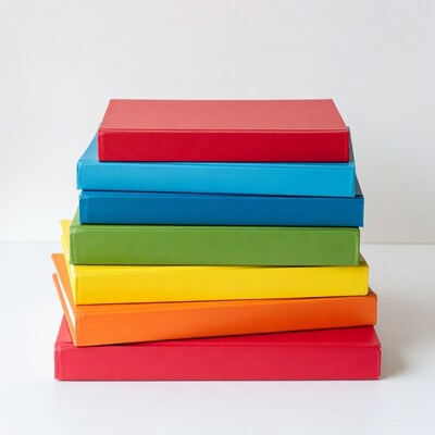 Stack of colorful books
