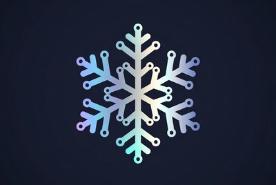 Iridescent Snowflake Icon
