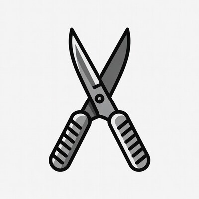 Crossed scissors icon