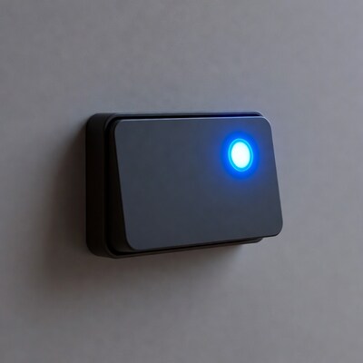 Black smart switch with blue light