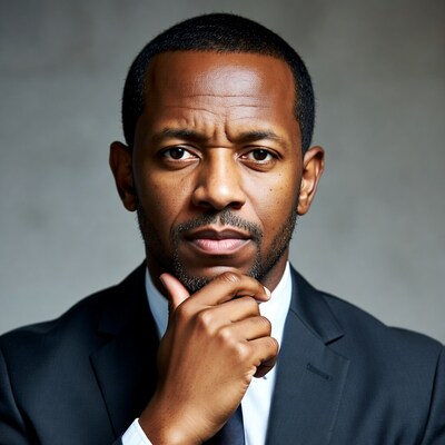 African American man in suit