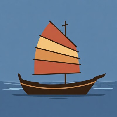 Sailboat on calm water