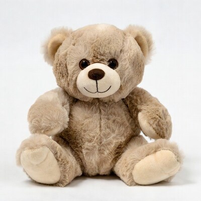 Brown teddy bear sitting