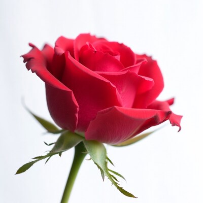 Red rose close up