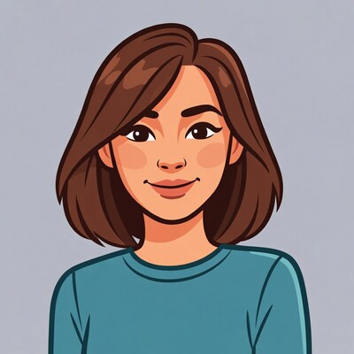 Smiling woman with brown hair