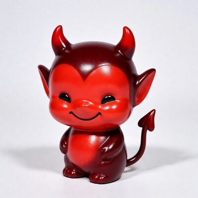 Red Devil Toy Figurine