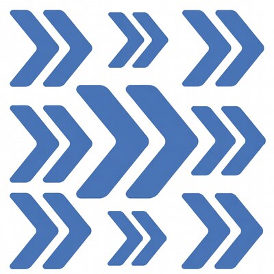 Blue chevron arrows pattern