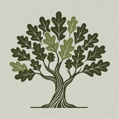 Oak tree illustration