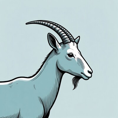 Goat head illustration