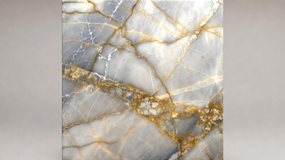 White and gold marble texture