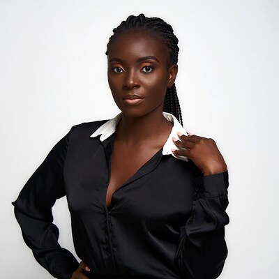 African woman in black shirt