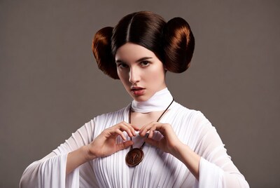 Princess Leia with medallion