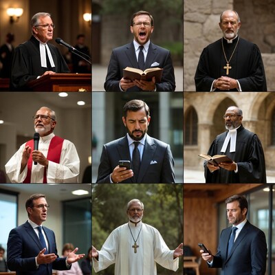 Men in Clerical and Business Attire