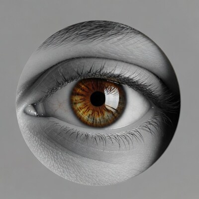 Close up of human eye
