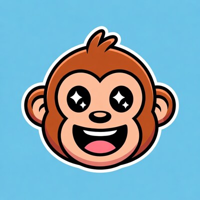 Cartoon Monkey Face