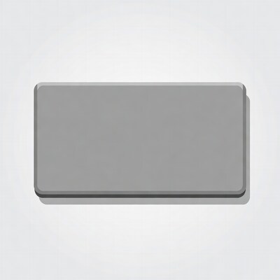 Gray button on white background