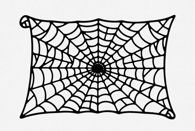 Spider web illustration