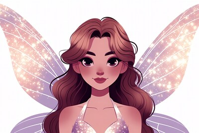 Fairy with Sparkling Wings