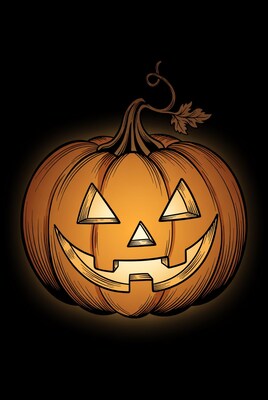 Glowing Jack O Lantern