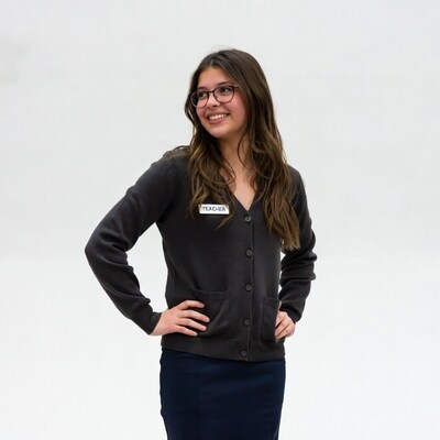 Young woman teacher smiling