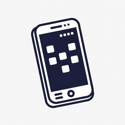 Smartphone with app icons