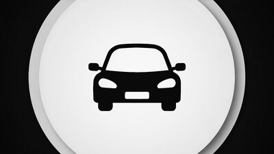Car icon in white circle