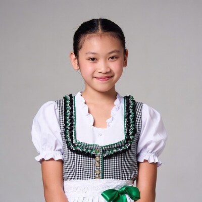 Asian girl in traditional dress