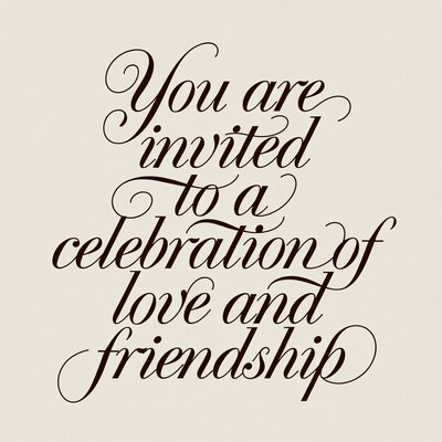 You Are Invited to a Celebration