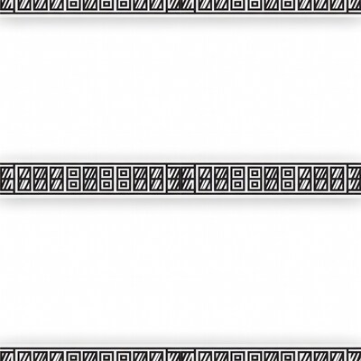 Black and white geometric border pattern