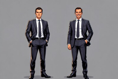 Two men in business suits