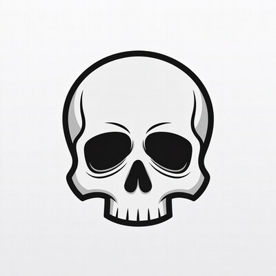 Skull head illustration