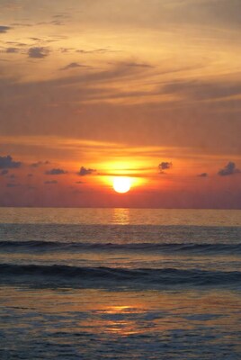 Sunset over the ocean