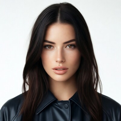 Woman with long dark hair