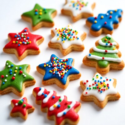 Christmas Star and Tree Cookies
