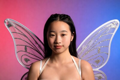 Young Asian woman with fairy wings