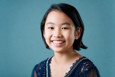 Young Asian girl smiling